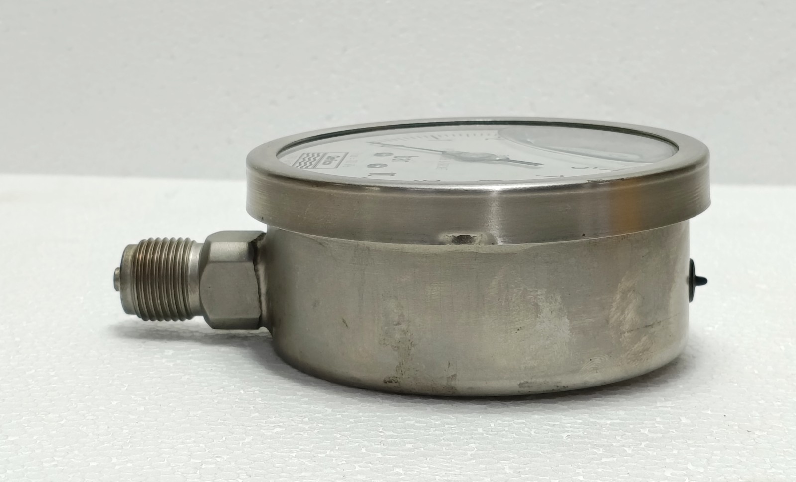 GEFICO PRESSURE GAUGE 21907 0 TO 10 BAR AISI 316 63MM BACK MOUNT 1/4 BSP NEW