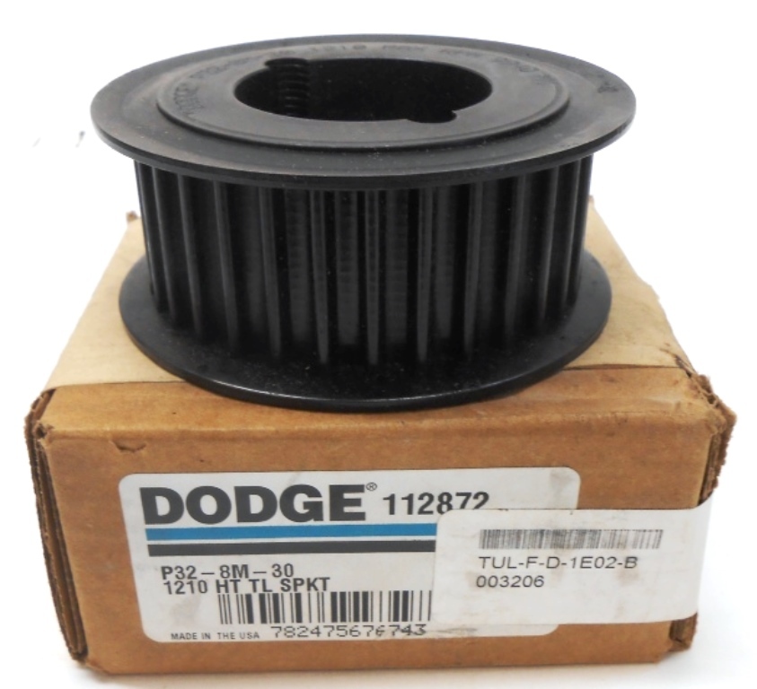DODGE, HTD TL SPROCKET, 112872, P32-8M-30 1210, 1-3/4″ BORE, 3-3/16″ OD