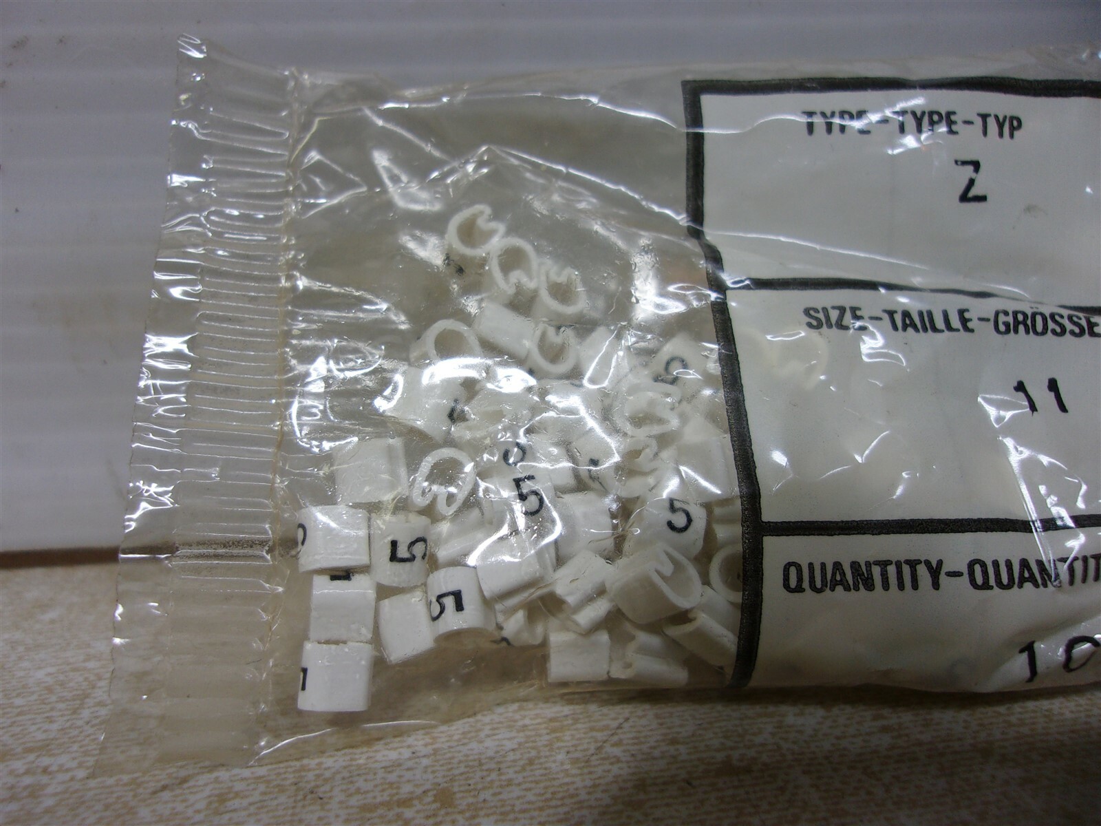 NEW Terminal Wire Marker Type Z Size 11 No. 5 Lot of 100 *FREE SHIPPING*