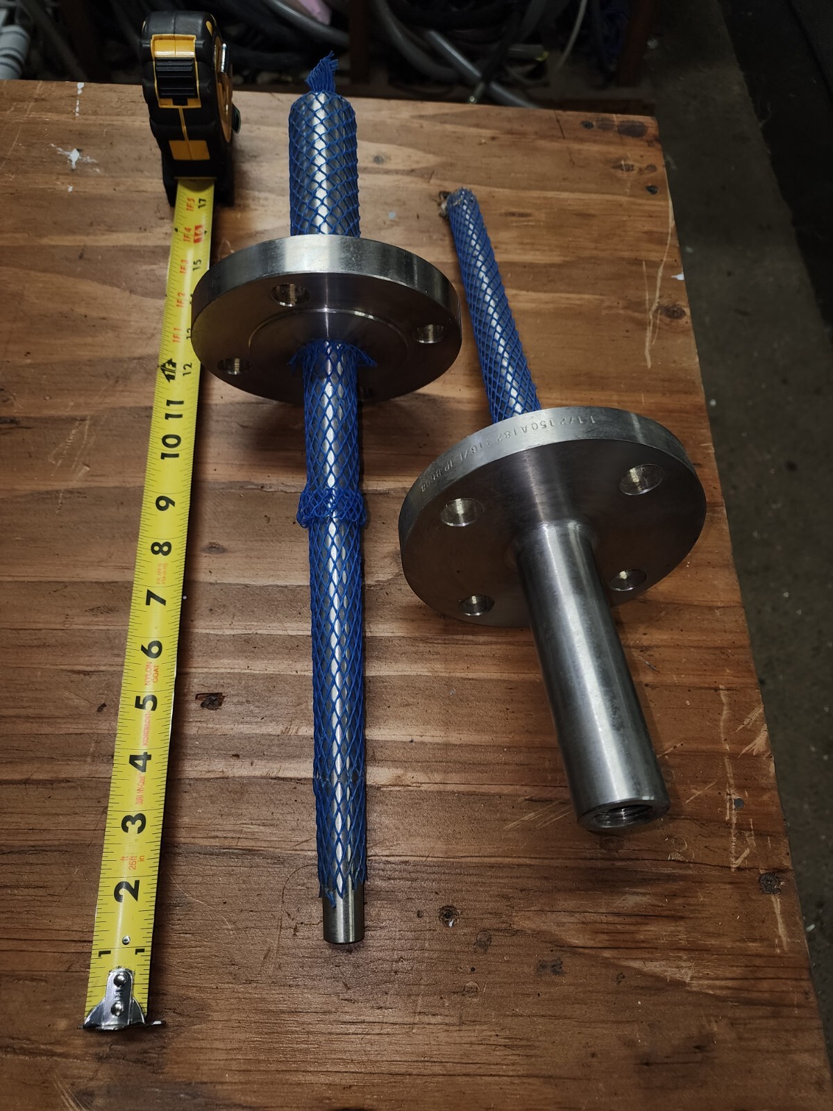 Ashcroft Thermowell 1-1/2″ flange 1/2 NPT 14″ insertion  QTY 2
