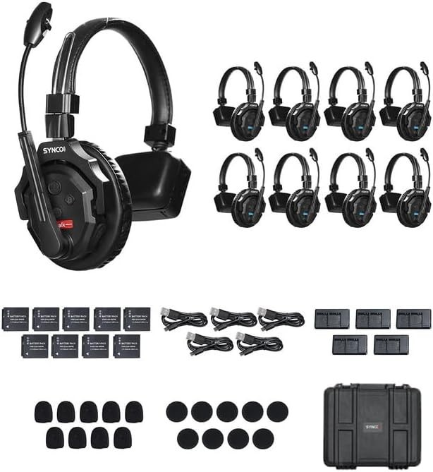 SYNCO XTalk X9 2.4GHz Wireless Headsets with Microphone (9 PCS) *NEW OB*