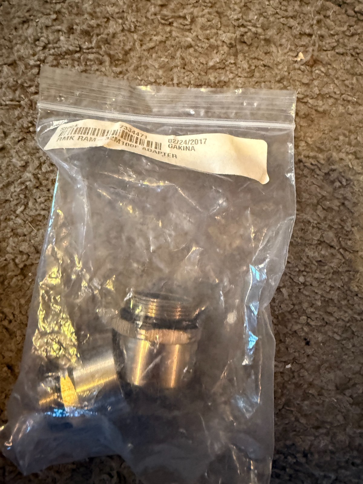 NEW LOT of 2 Stainless RAM 32M100F M32 TO 1″ NPT ADAPTER (RAM-32M100F) RMK