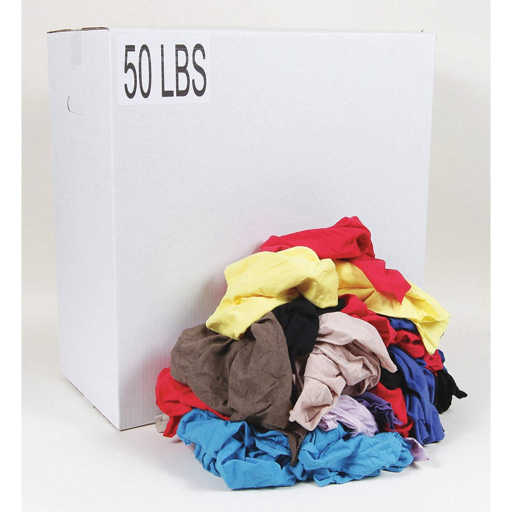 GRAINGER APPROVED G342050PC Cloth Rag,Reclaimed,Size Varies 13Y349