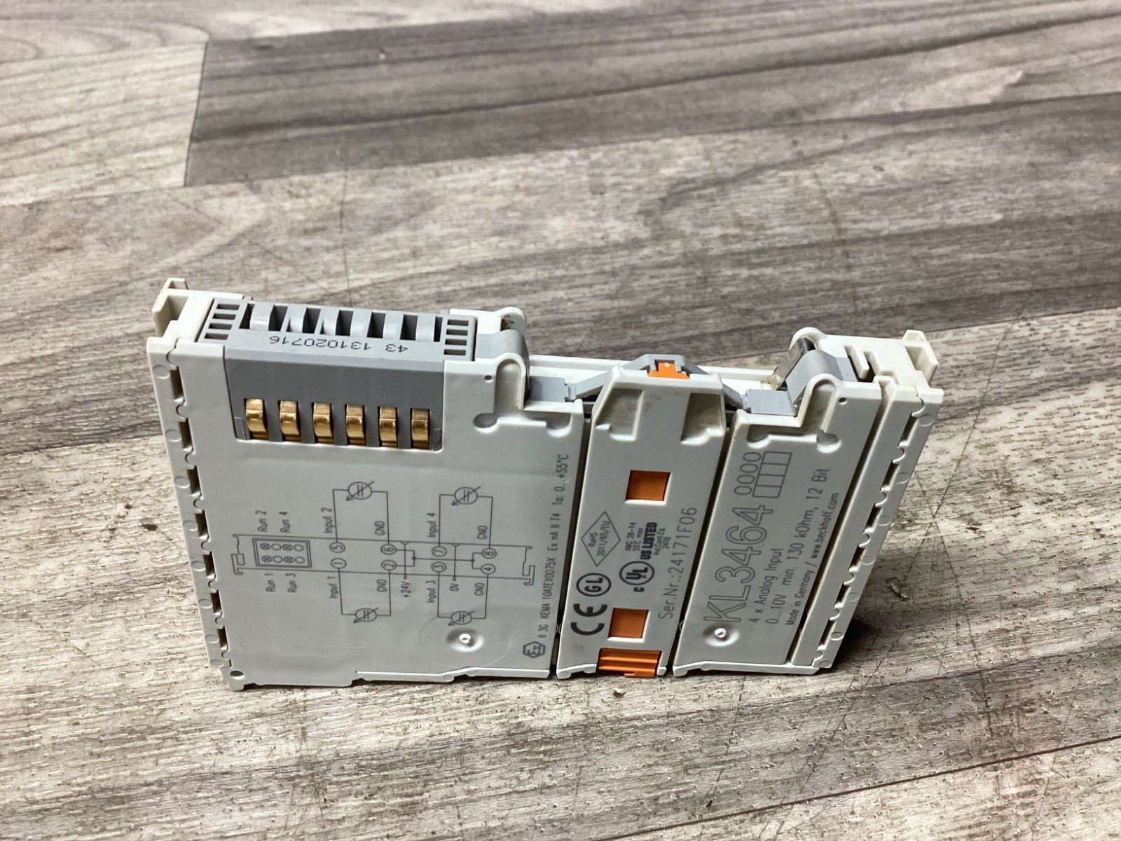 BECKHOFF ANALOG INPUT MODULES KL3464 #125N101
