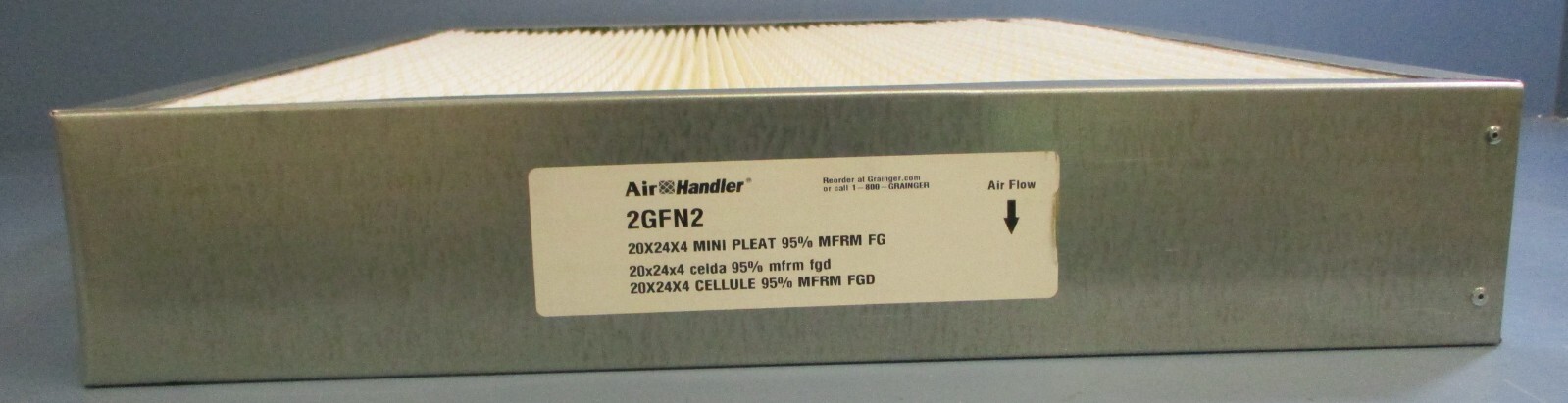 Air Handler 2GFN2 Mini Pleat Air Filter 20″ x 24″ x 4″ 95% MFRM FG MERV 14