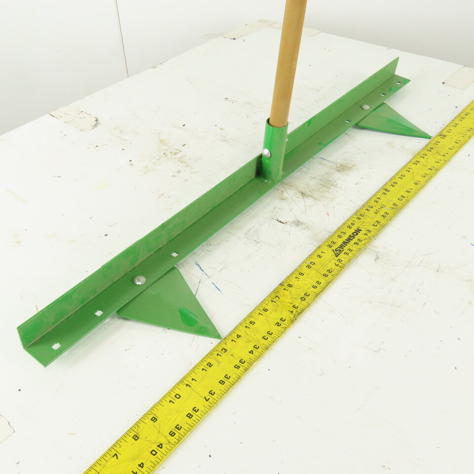 Green Aluminum 2 Row Planting Pointed Hoe Garden Tool Furrow Maker W/56″ Handle