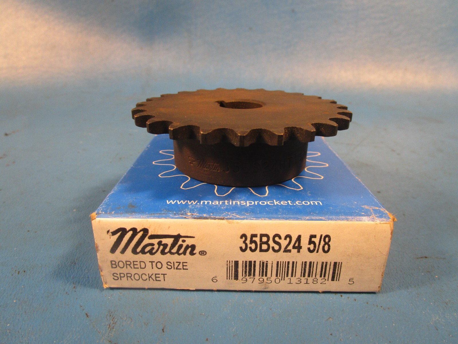 Martin 35BS24 5/8, #35 Roller Chain Sprocket, 24 Teeth, 5/8” Finished Bore Gear