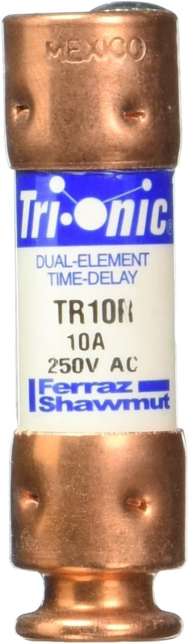 Lot of (3) MIXED BRANDS TR10R Fuse 10A 240 V Class RK5 (Tri-Onic)