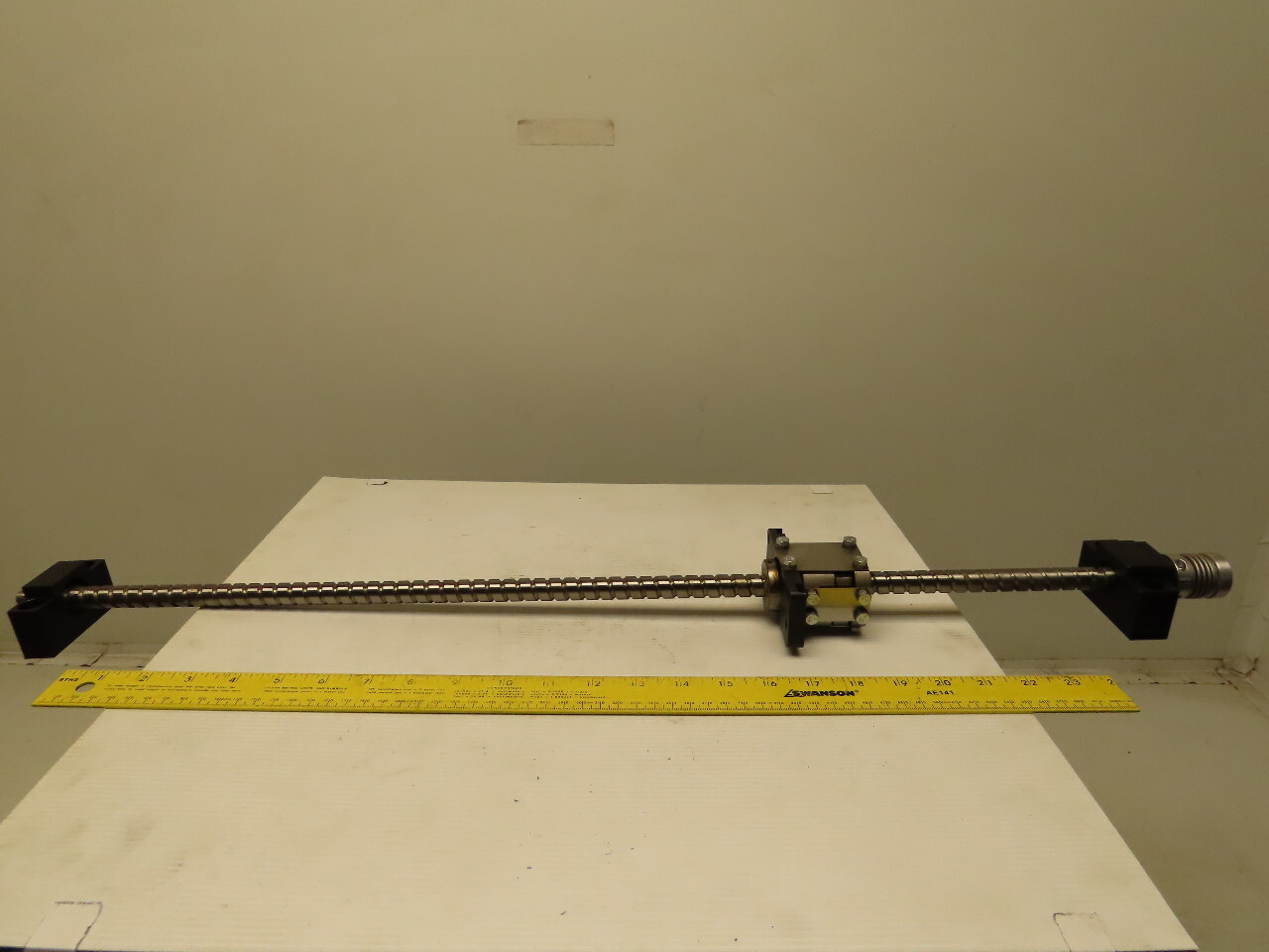 15mm OD Ball Screw And Nut 9.5mm Pitch From CMM CNC DIY 24″ Stroke