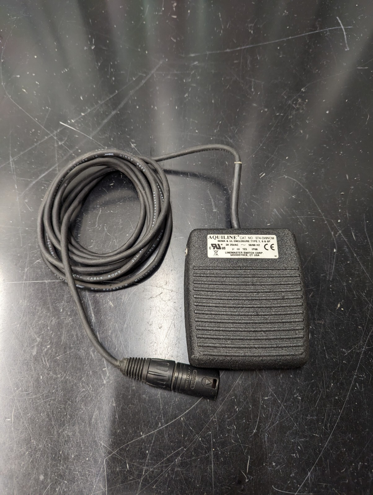 Linemaster Aquiline 974-SWNOM Footswitch Footpedal Foot Switch Foot Pedal