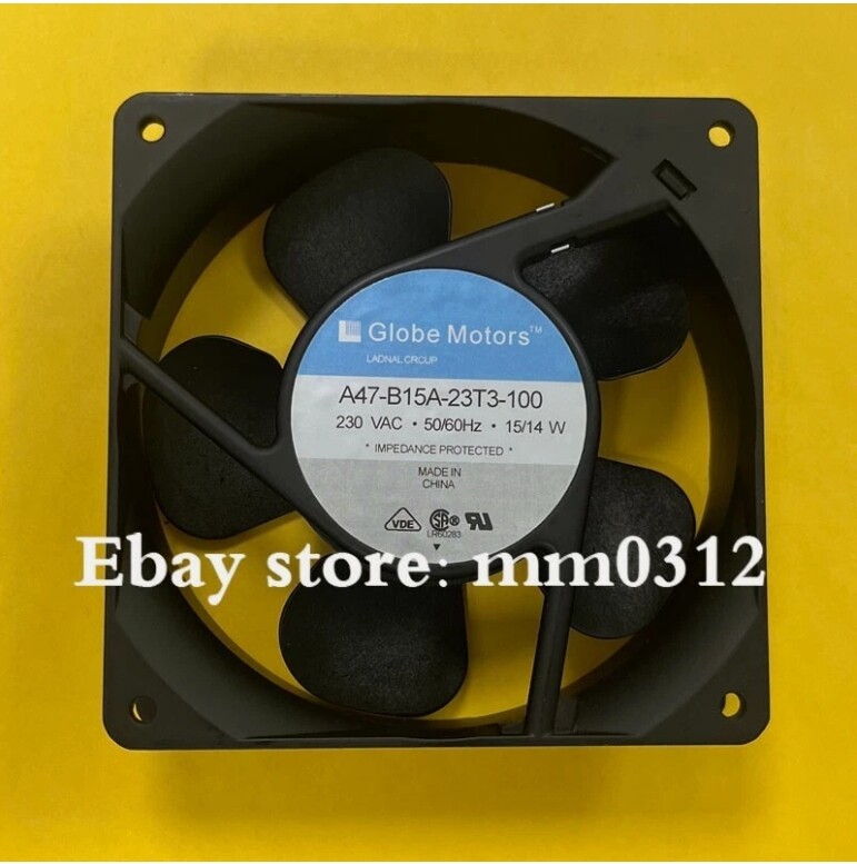 1pcs Globe Motors A47-B15A-23T3-100 230VAC 15/14W 12CM cooling fan