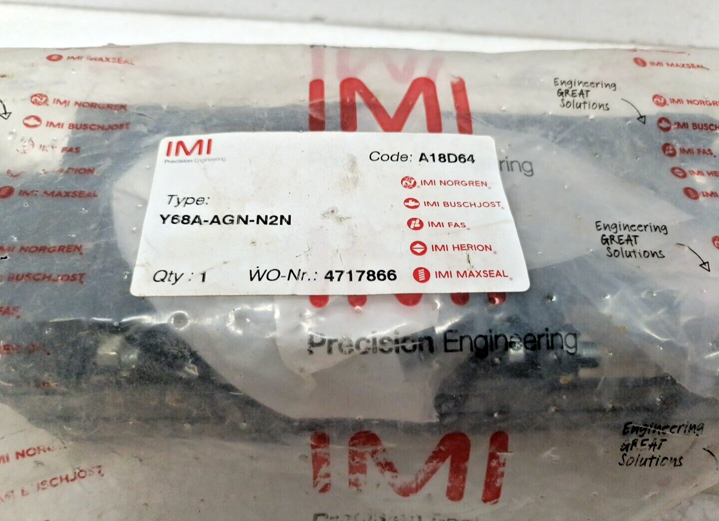 IMI Norgen Y68A-AGN-N2N Olympian Plus Yoke Assembly Expedite Shipping
