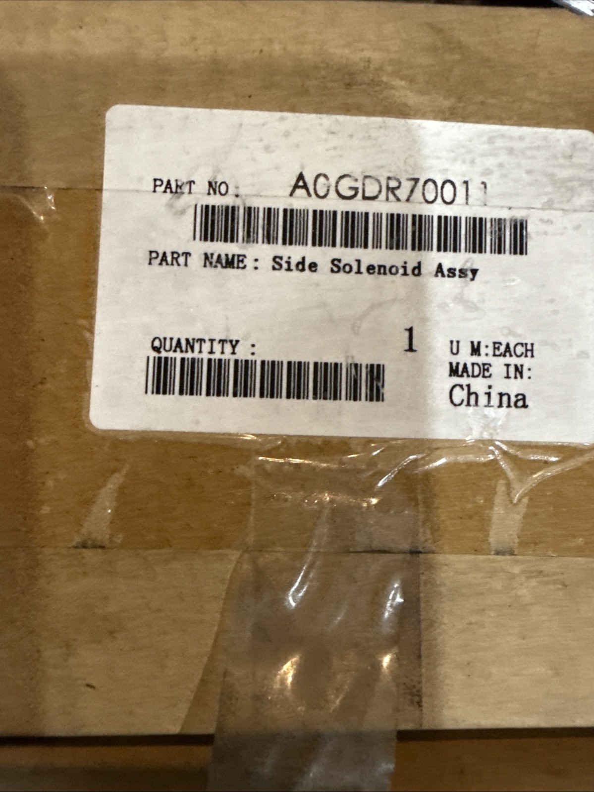 A0GDM2510 TDS-12E Side Solenoid Assy