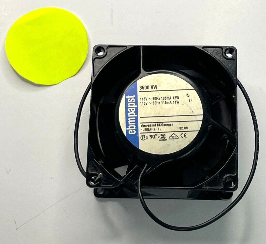 EBM-PAPST STANDARD SQUARE AXIAL FAN 8500VW 115-50HZ 135MA 12W 115-60HZ 115MA 11W