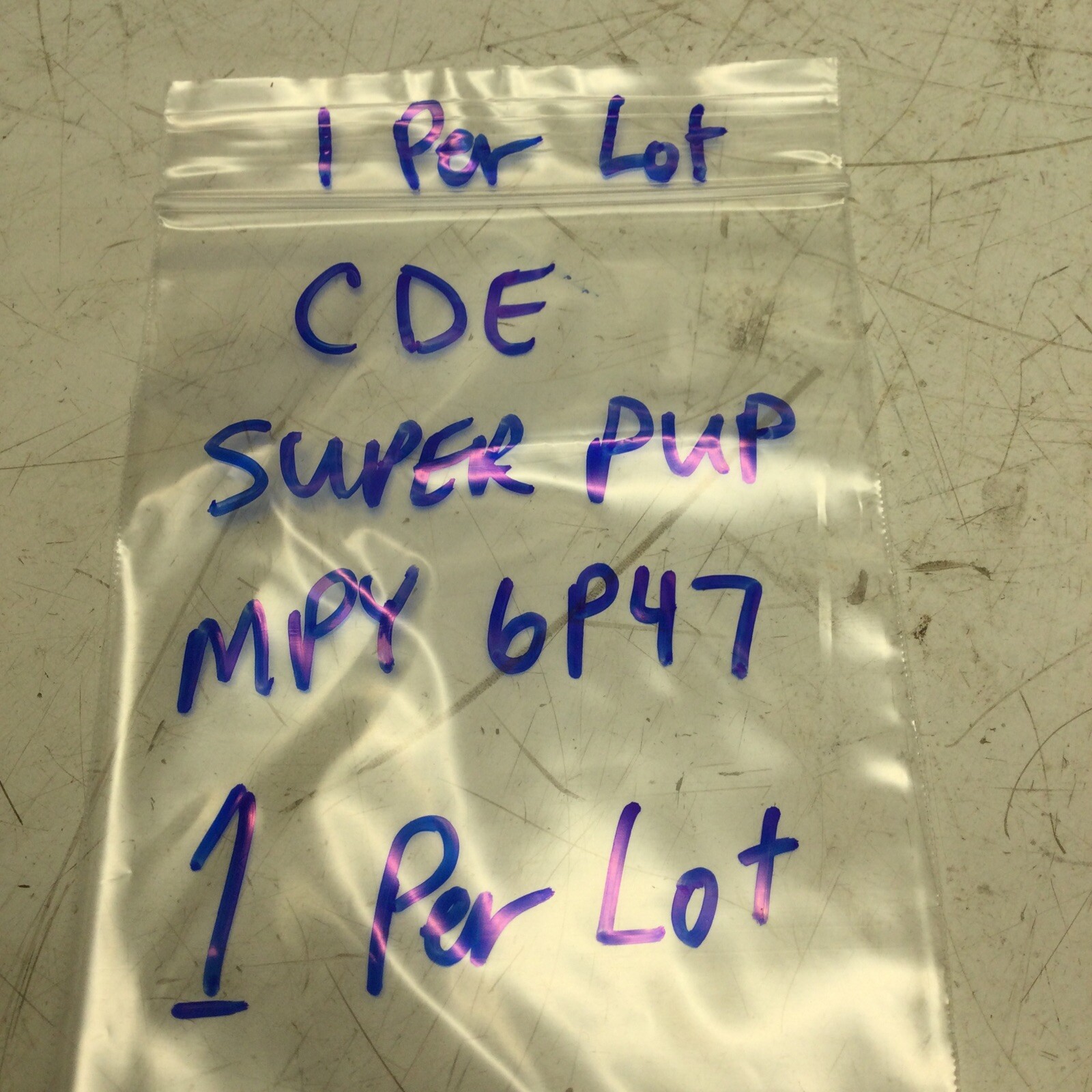 CORNELL-DUBILIER CDE SUPER PUP MPY6P47 CAPACITOR .47MFD 600VDC MYP 6P47