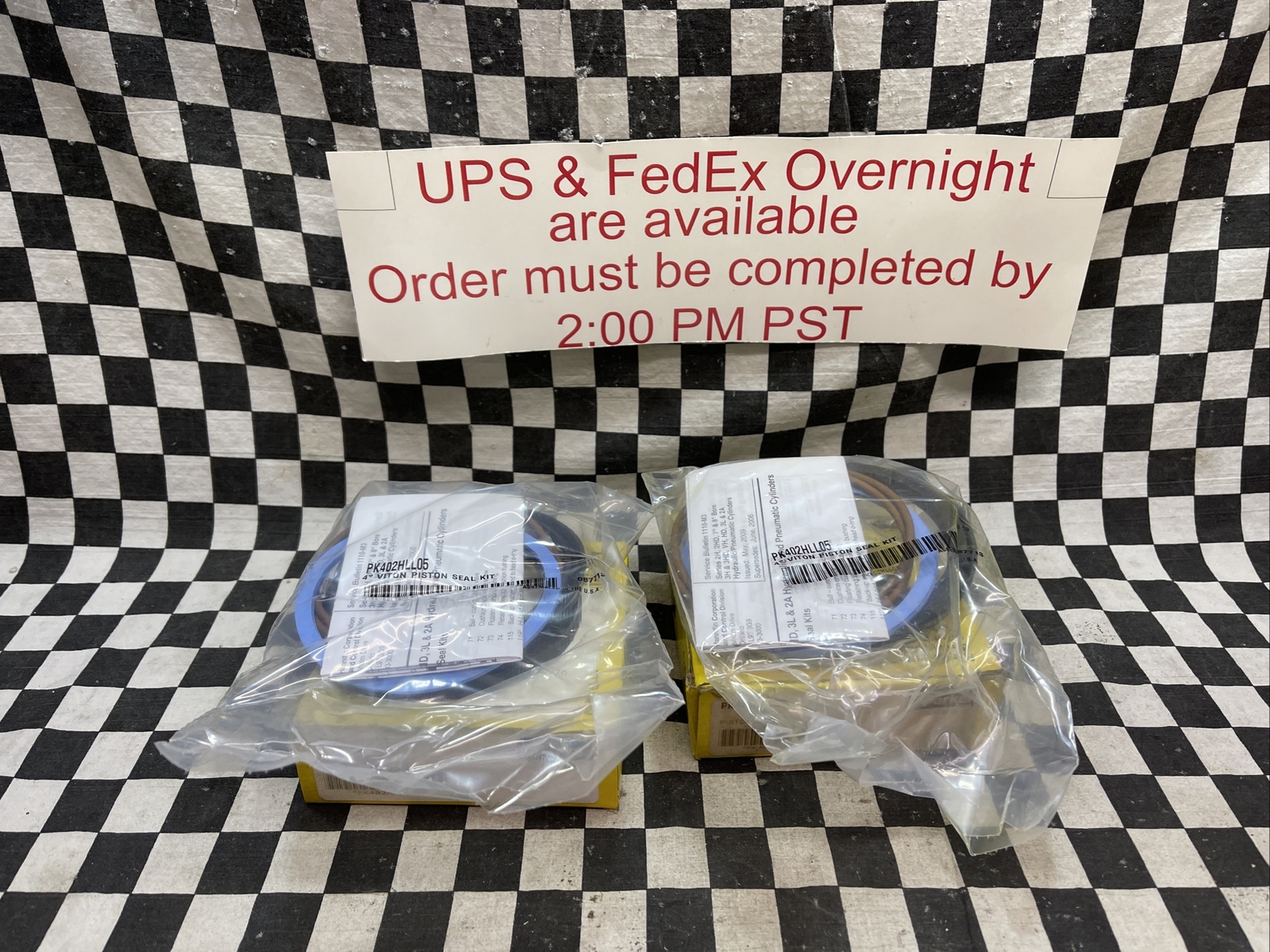 PARKER PK402HLL05, 2HL, 3LL, VHL Series Piston Seal, LOT OF 2, SHIPSAMEDAY#144P1