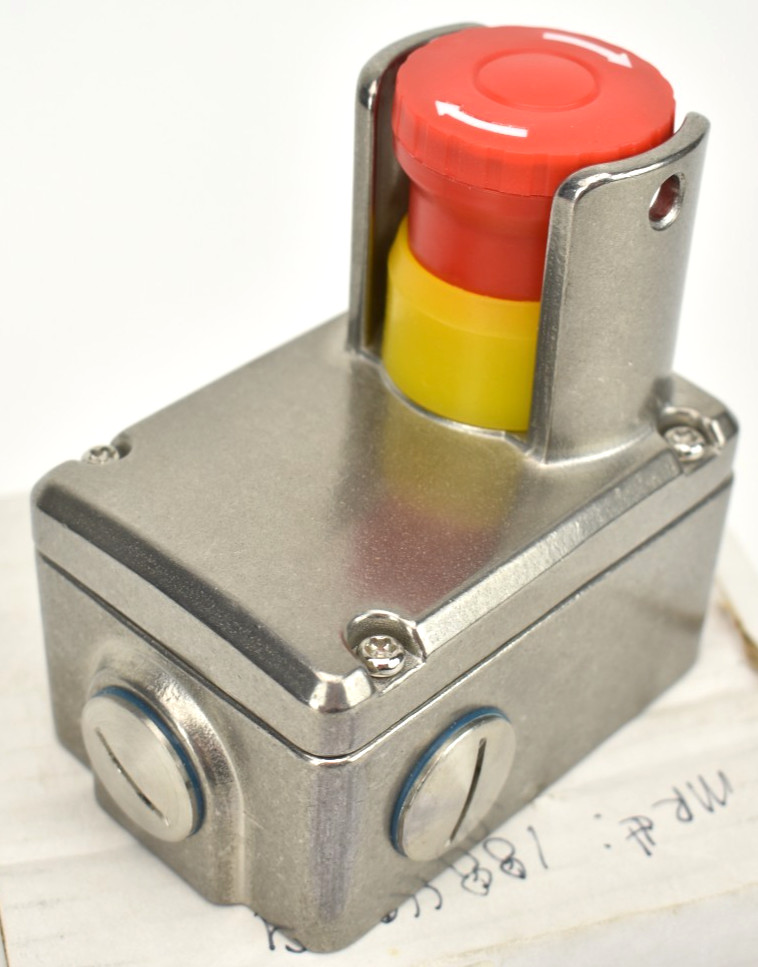 NEW IDEM ESL-SSP-232010 Emergency Stop Safety Switch 316 SS IP69K 2NC 2NO