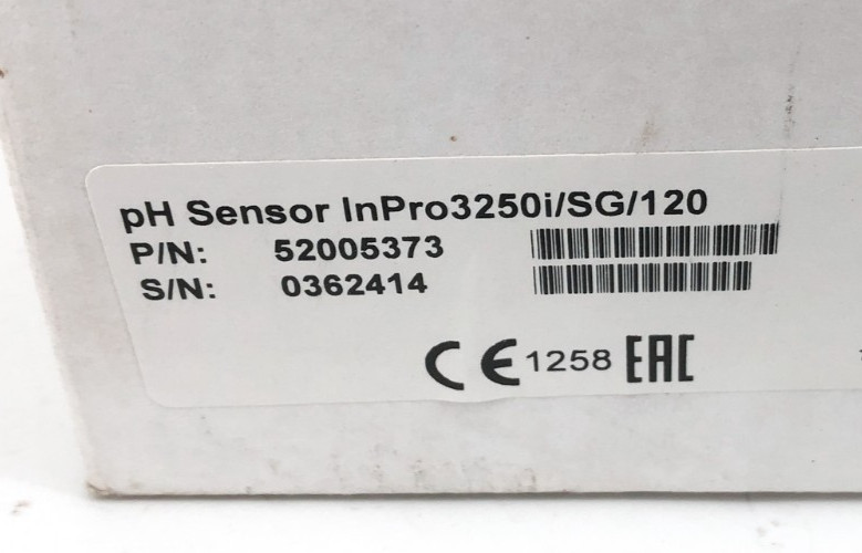 New Mettler Toledo InPro3250i/SG/120 pH Sensor 52005373