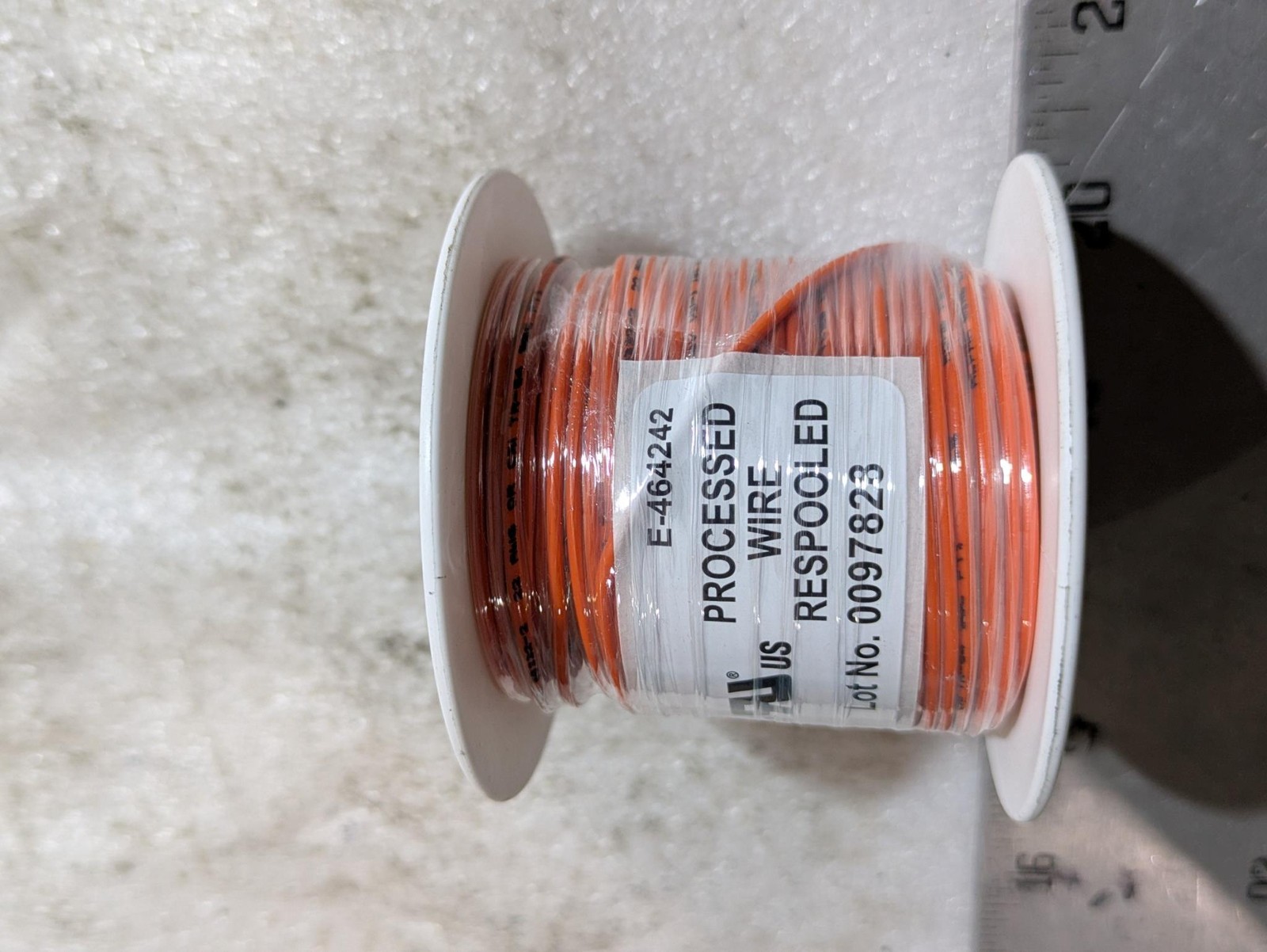 Orange 100ft 22AWG PVC Stranded Hookup Wire 009321-NX Industrial Cable