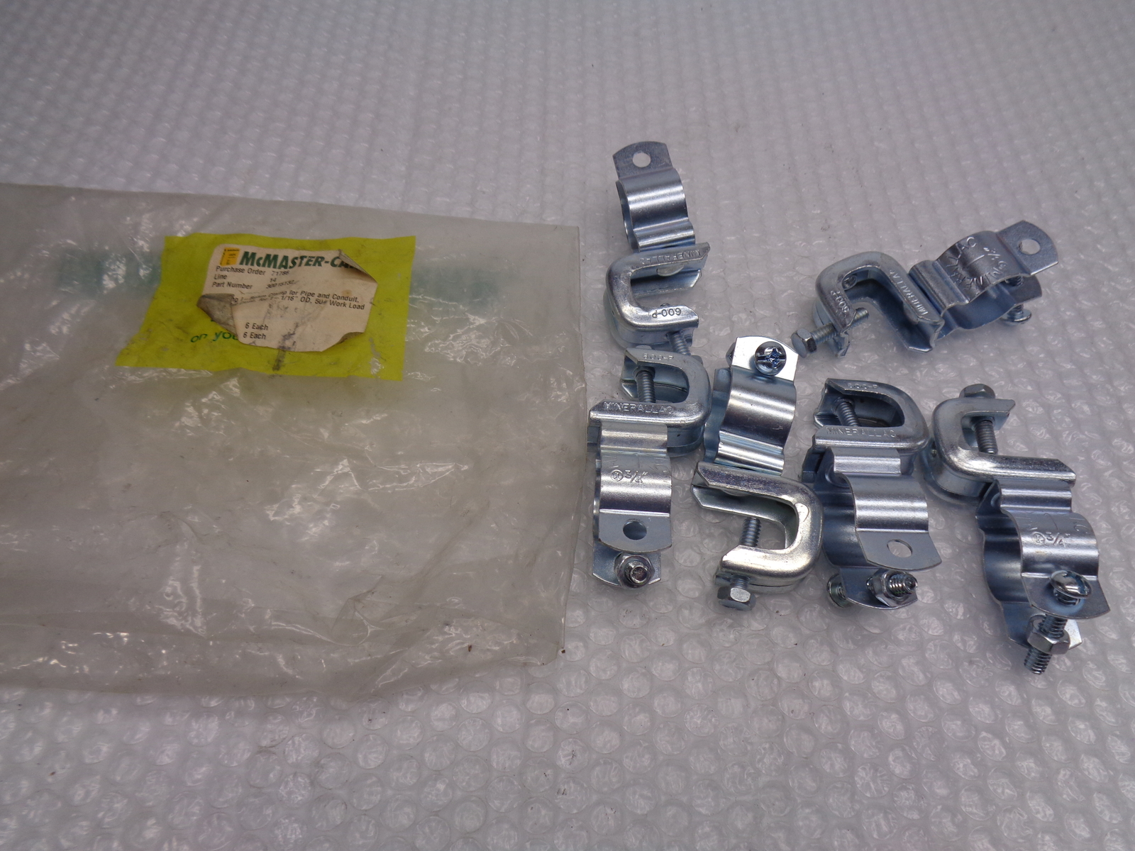 MCMASTER CARR 30015T32 I-BEAM CLAMP PKG OF 6 NSMP
