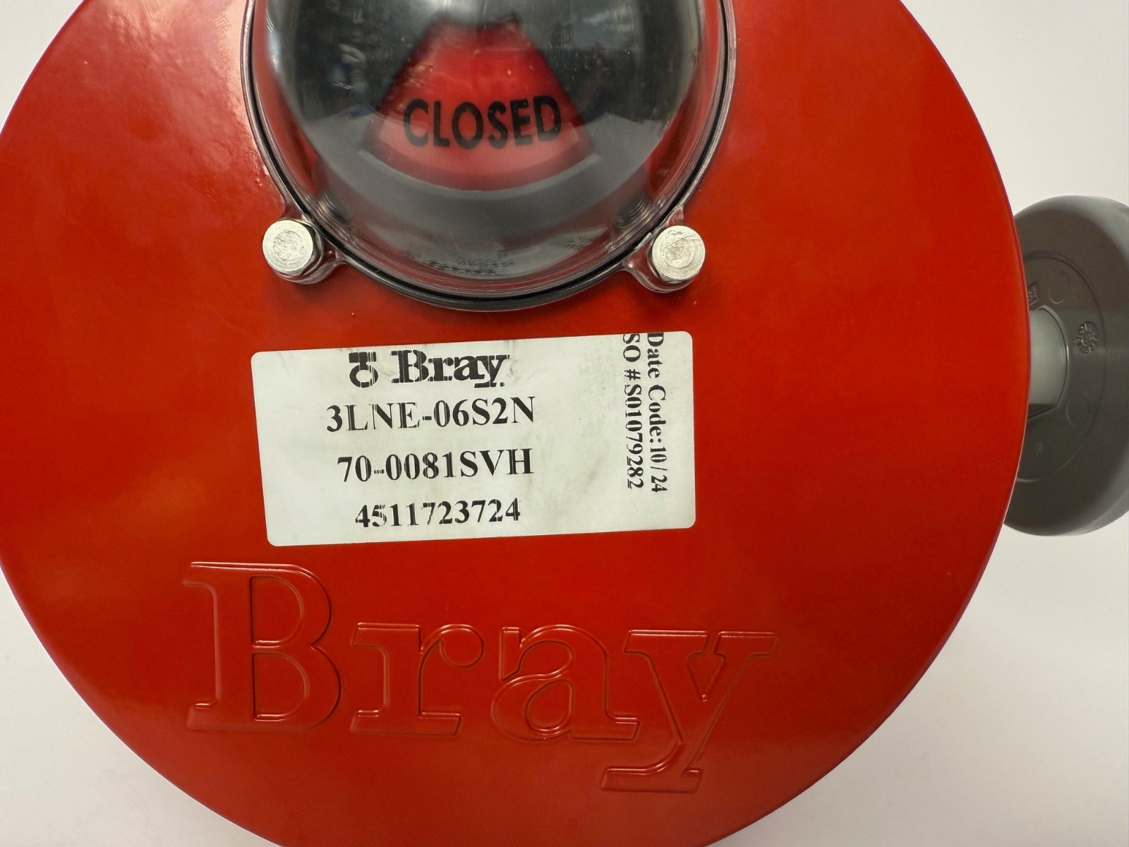 BRAY 3LNE-06S2N 70-0081SVH SERIES 70 ELECTRIC ACTUATOR W/ BUTTERFLY VALUE 3L