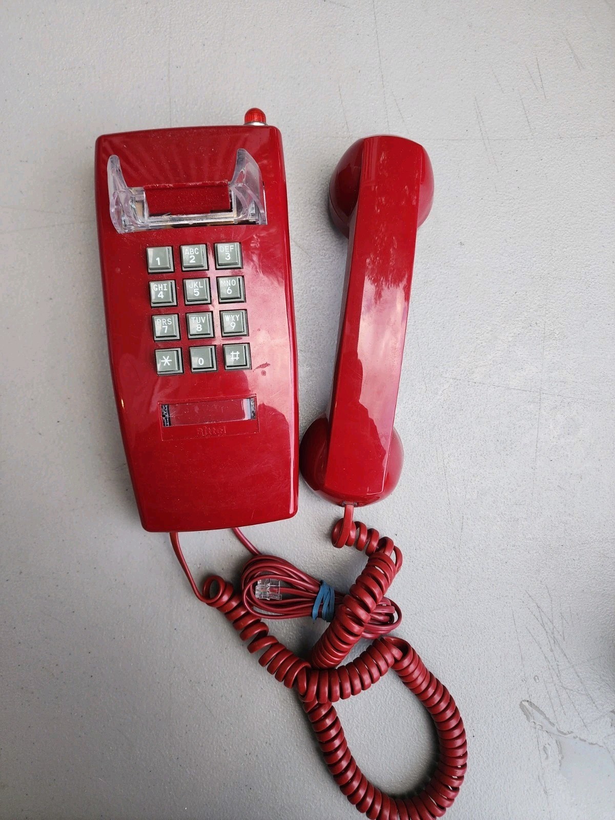 Standard Wall Phone, Red, T-25 Red W/O Mw