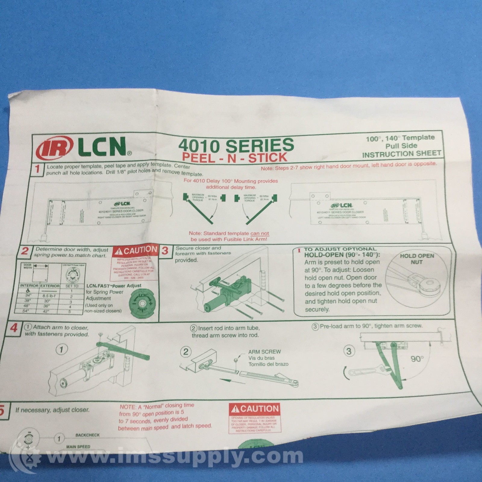 LCN 4010 Finish Dark Bronze Door Closer FNIP