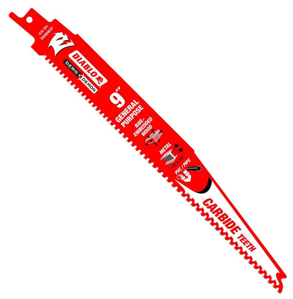 Diablo DS0909CGP10 9 in. Demo Demon Carbide General Purpose Recip (10-Pack)