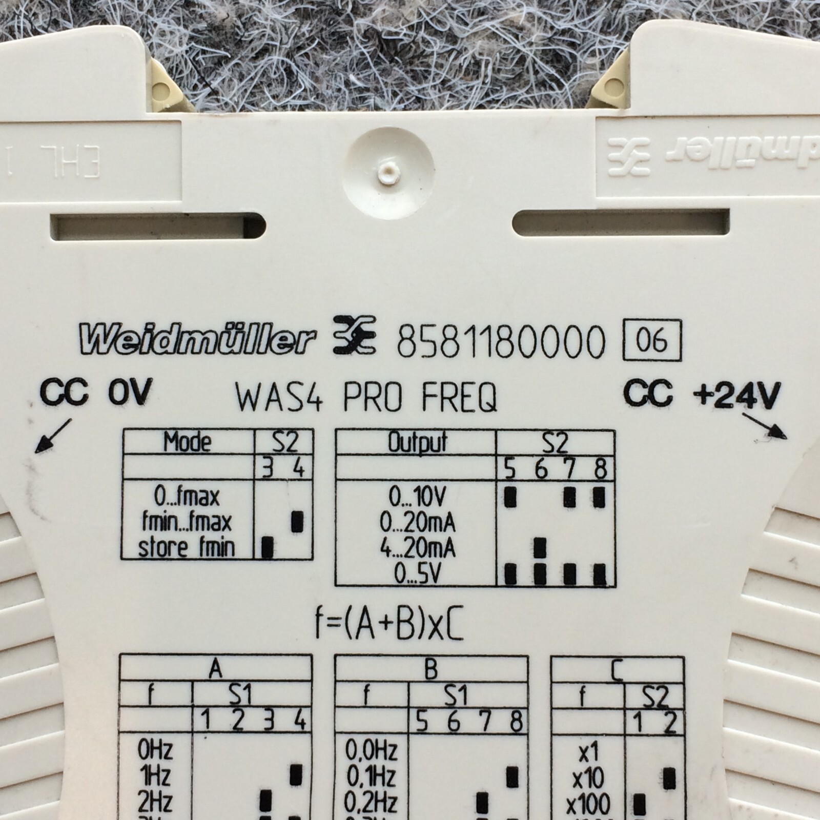 WEIDMULLER WAS4 PRO FREQ – FREQUENCY SIGNAL ISOLATING TRANSFORMER 8581180000