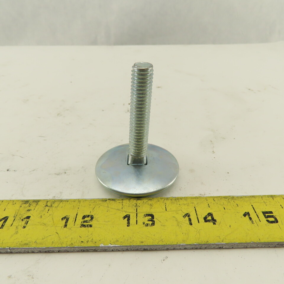 J.W. Winco SN 974 1.75-3/8X16 Rattle Mounts Leveling Feet Steel Threaded Stud