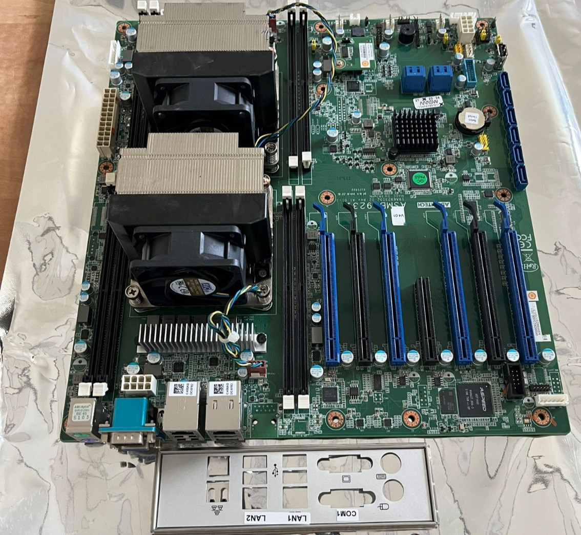 ADVANTECH ASMB-923I 19A6923I02-02 REV A1 01-3 9696092300E-001 W/2PCS E5-2620V3