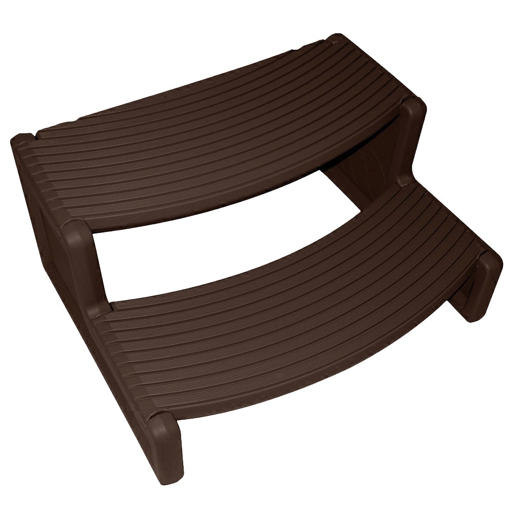 CONFER PLASTICS HS2-E Handi-Step 2 Espresso 1/2″ Plastic Step Stool