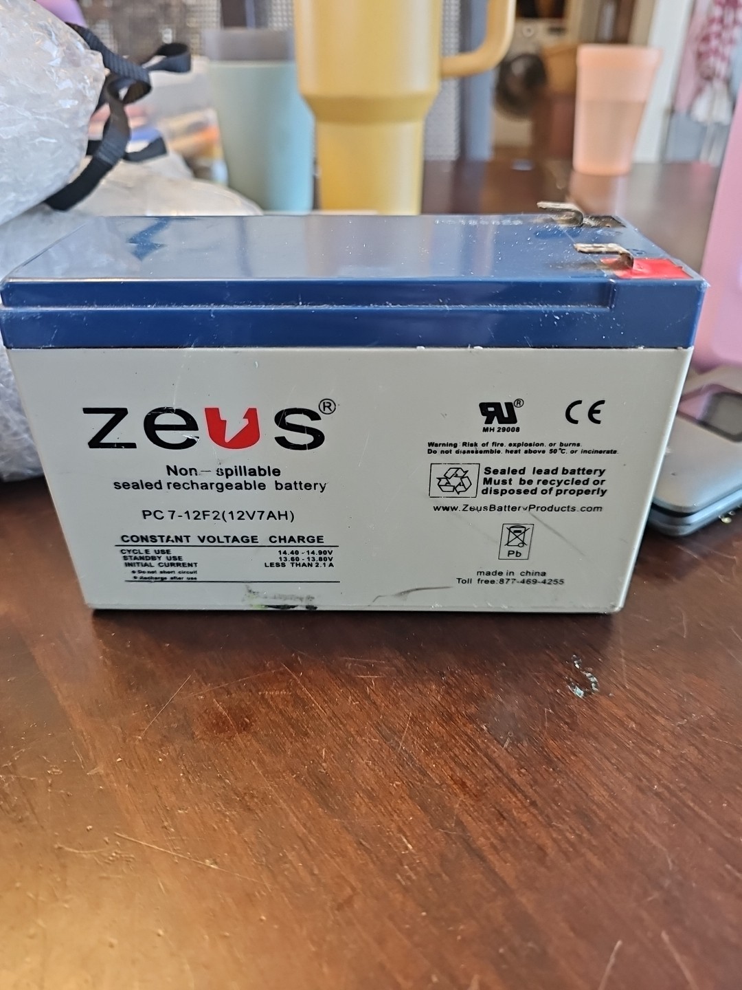 ZEUS Battery Products PC9-12SF2 Rechargable Lead Acid Battery – 12V – …
