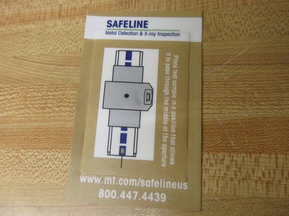 Mettler Toledo TC20500GL Safeline X-Ray Inspection Test Card TC2 5.0MM GL