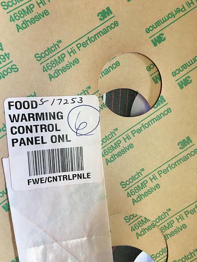FWE Top Mount Heat System Control Panel Overlay S-17253 New Free Shipping
