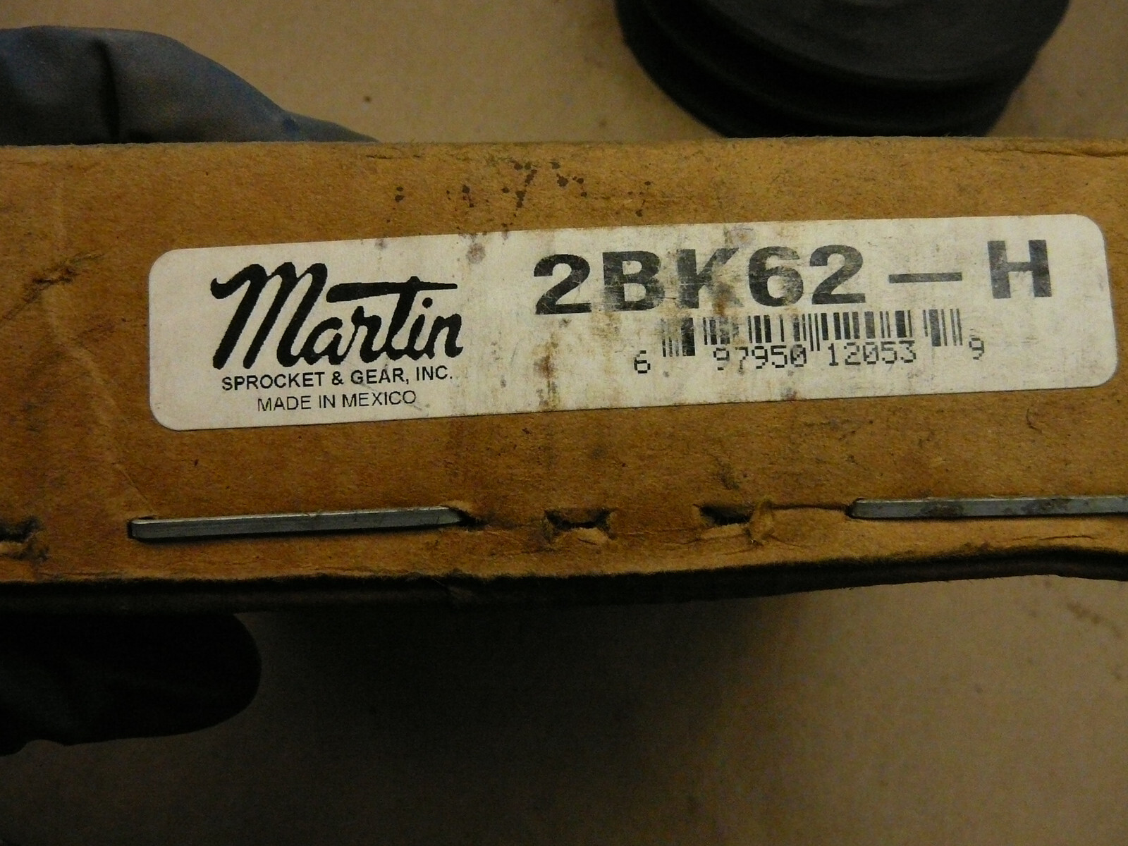 MARTIN V-BELT PULLEY 2BK62-H 2 GROOVE 5.2 PITCH DIA 5.95″ OD CAST IRON