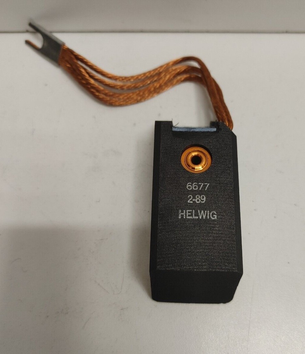 NEW OLD STOCK! HELWIG 3.25″ X 1.25″ X 1.254″ CARBON BRUSH 6677 2-89