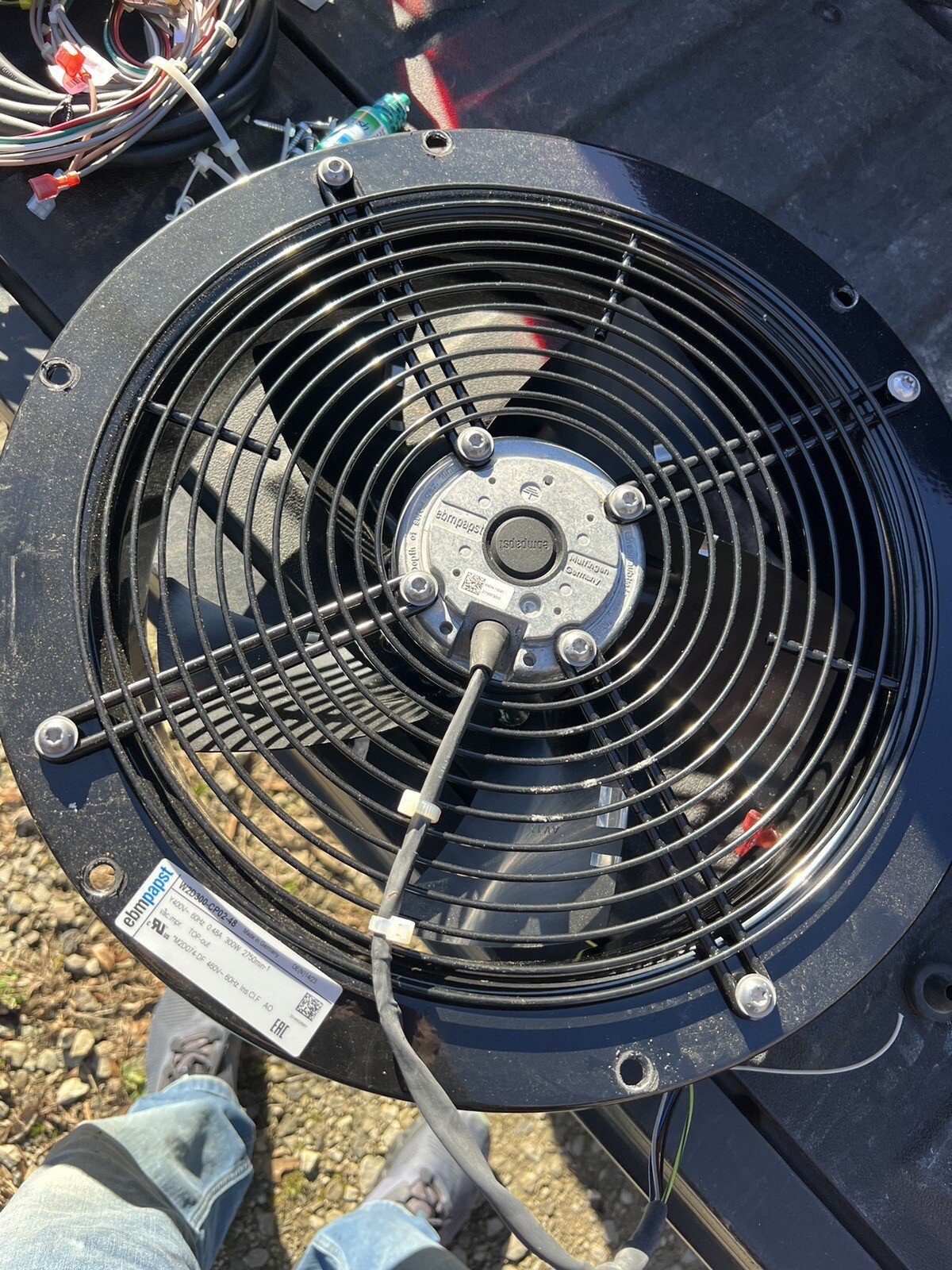ebm-papst W2D300-CP02-48 Cooling Fan W Grate Y400v 60hz .48a 300w 2750min Top Ou