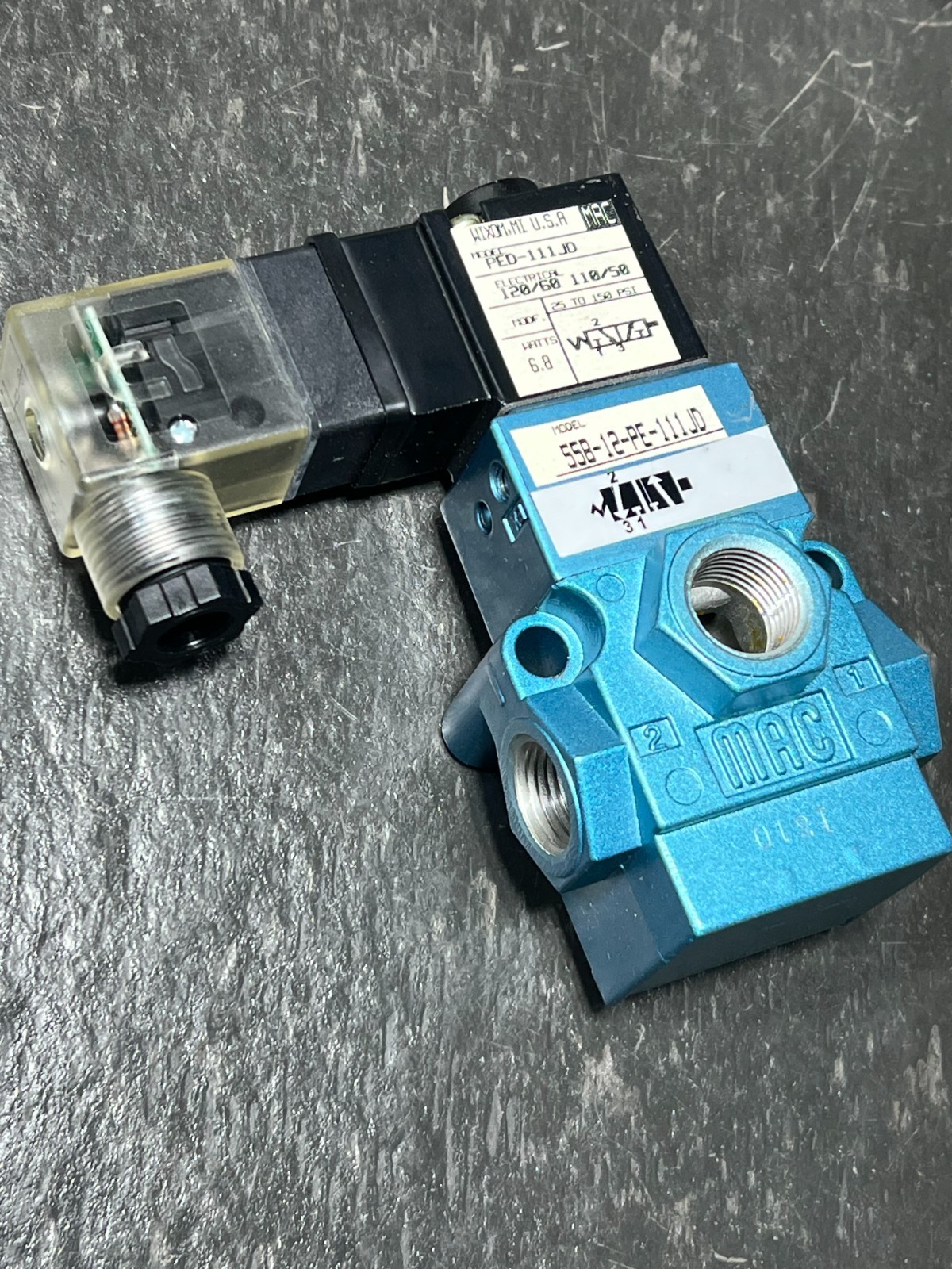 mac 55b-12-pe-111jd nos no packaging 120v