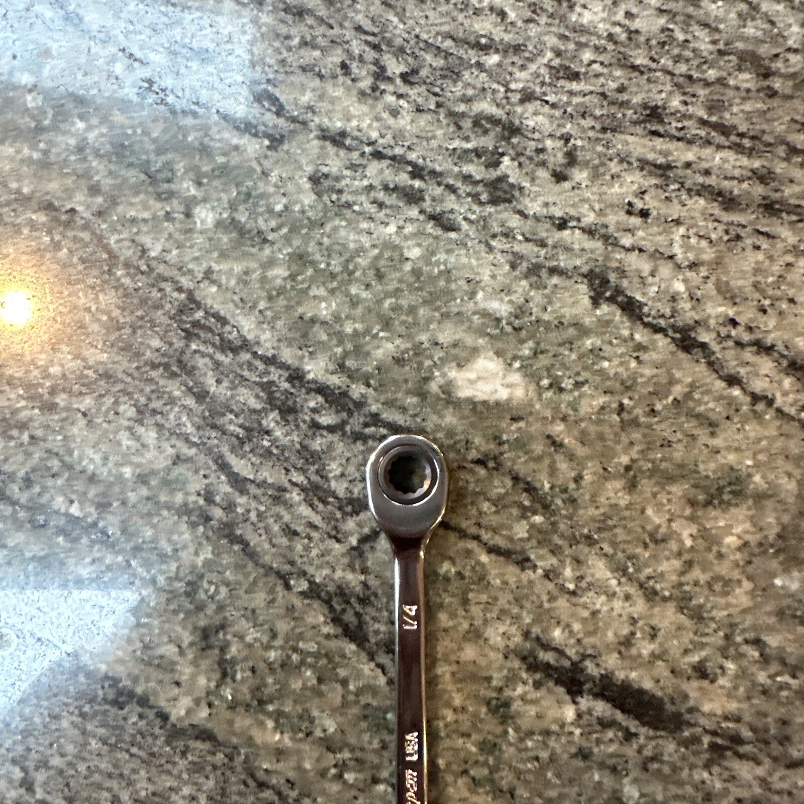 Snap On soxr8a1/4″ 12 pt 0 degree offset non reversible ratcheting combo wrench