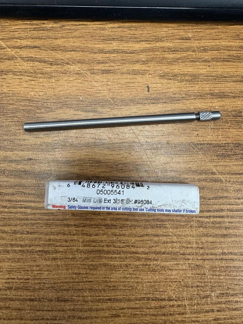 Whitney Tool 3/16″Shank Miniature Drill Extension 4″ 3/64″ diameter Size GHA-132