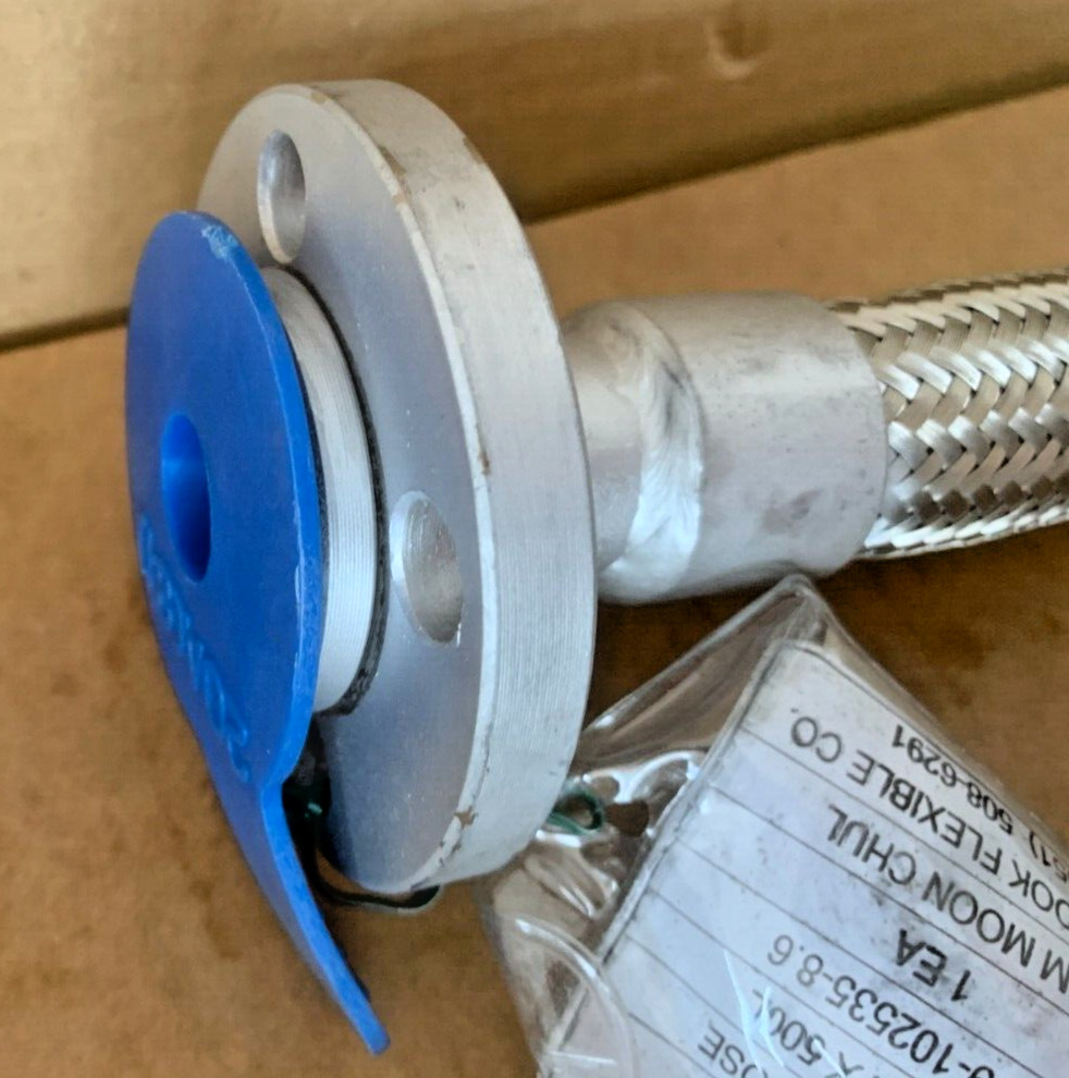 Han Kook Flexible 3/4 “Metallic Flexible Braided Hose HMF-502 Fixed SS400 Flange