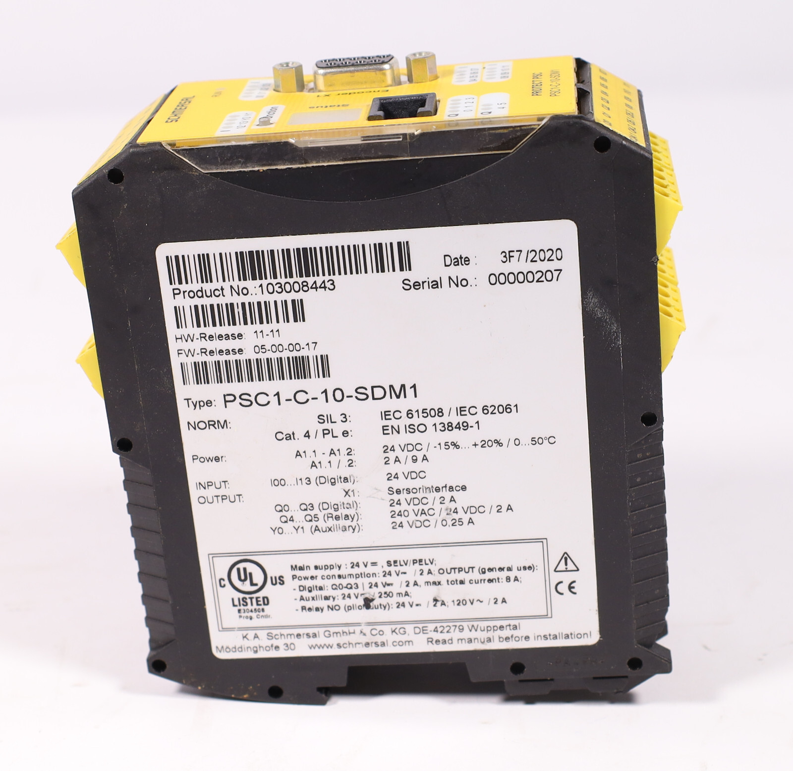 Schmersal Programmable Safety Controller PSC1-C-10-SDM1