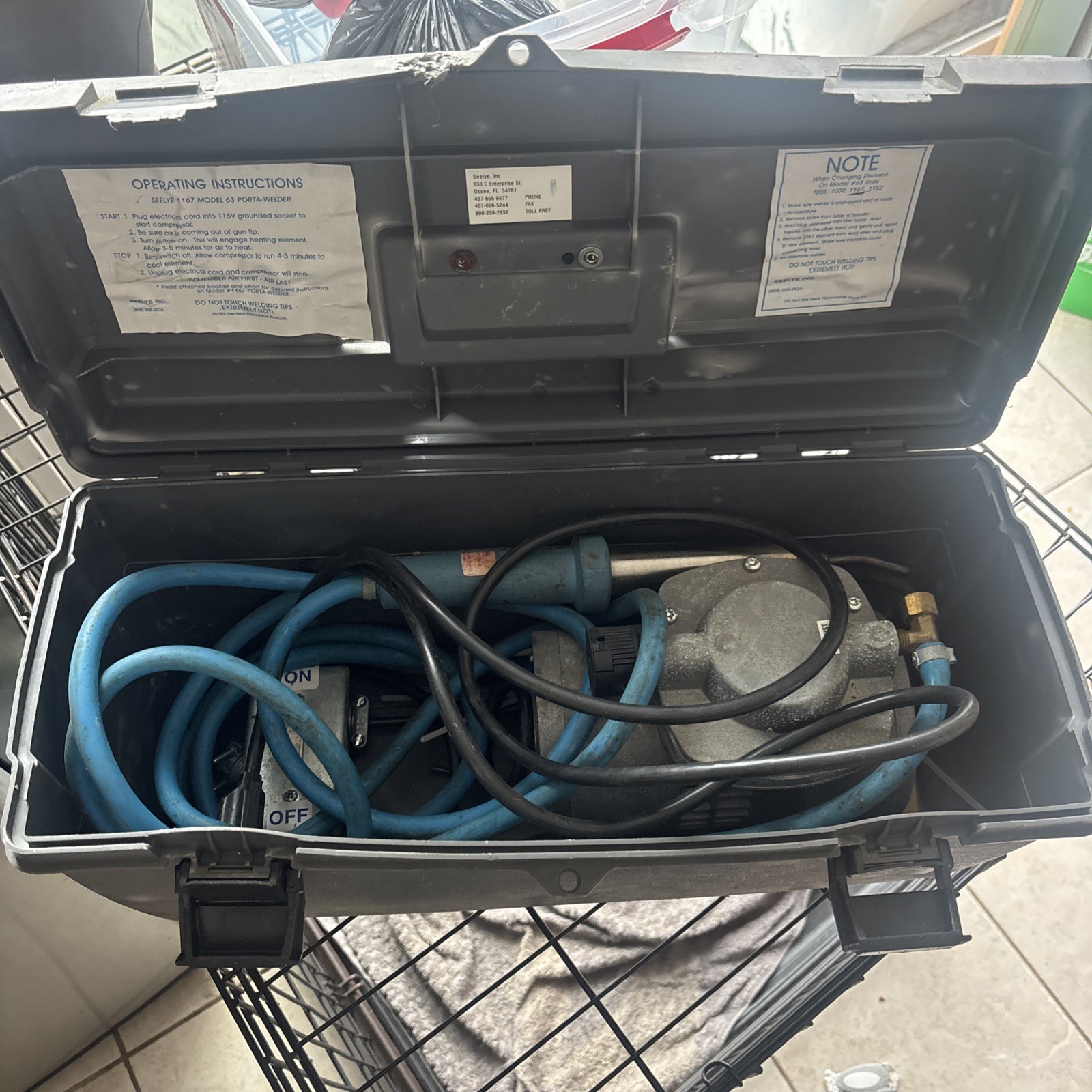 SEELYE Porta-welder #63 SI-1167 Plastic Welder/ Works