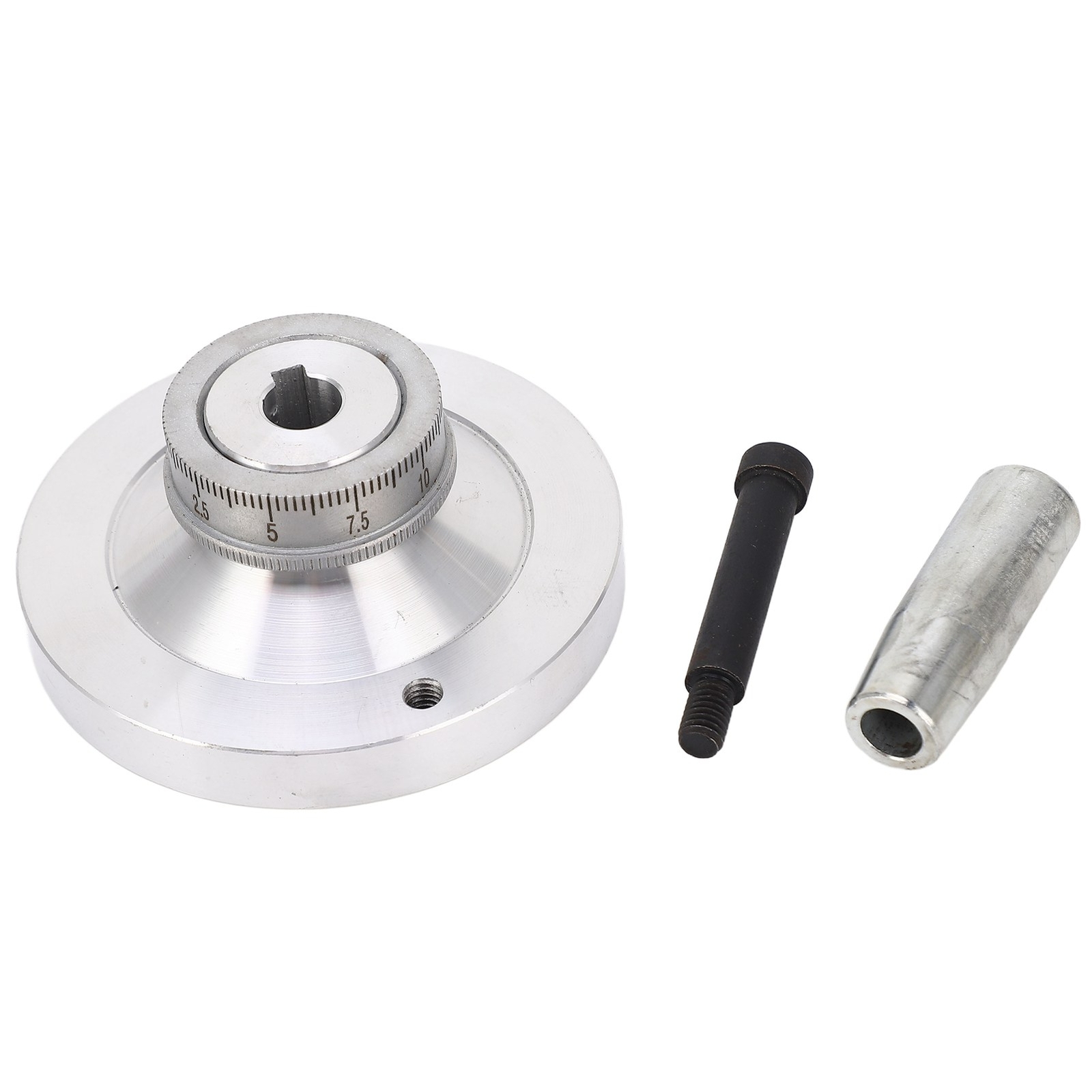 Lathe Handwheel 80mm Aluminum Alloy Hand Wheel With Crank Handle For 7×12 7×14