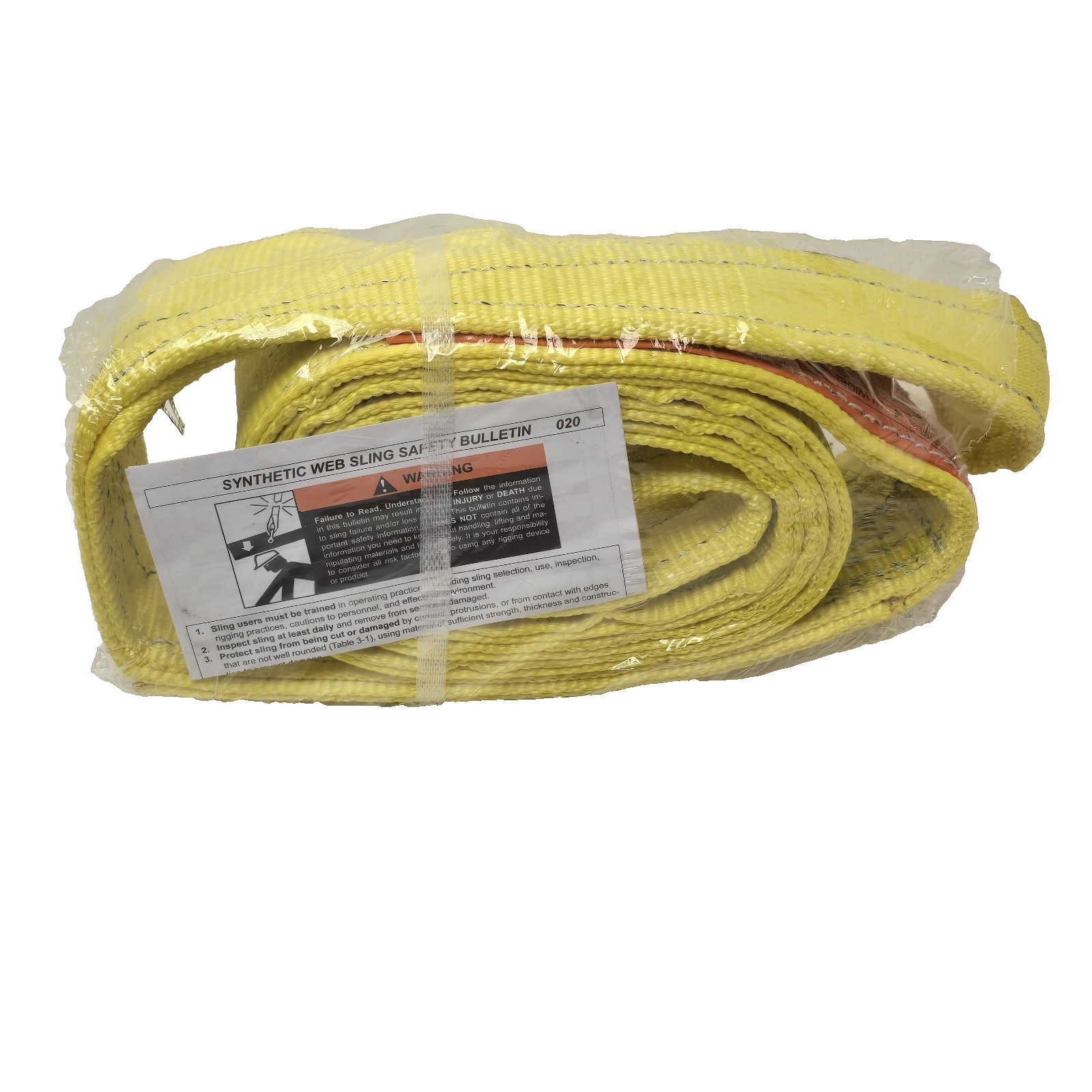 LIFT-ALL Web Sling: Type 3, Polyester, 8 ft Sling Lg, 12 in Eye Lg, 2 Plies