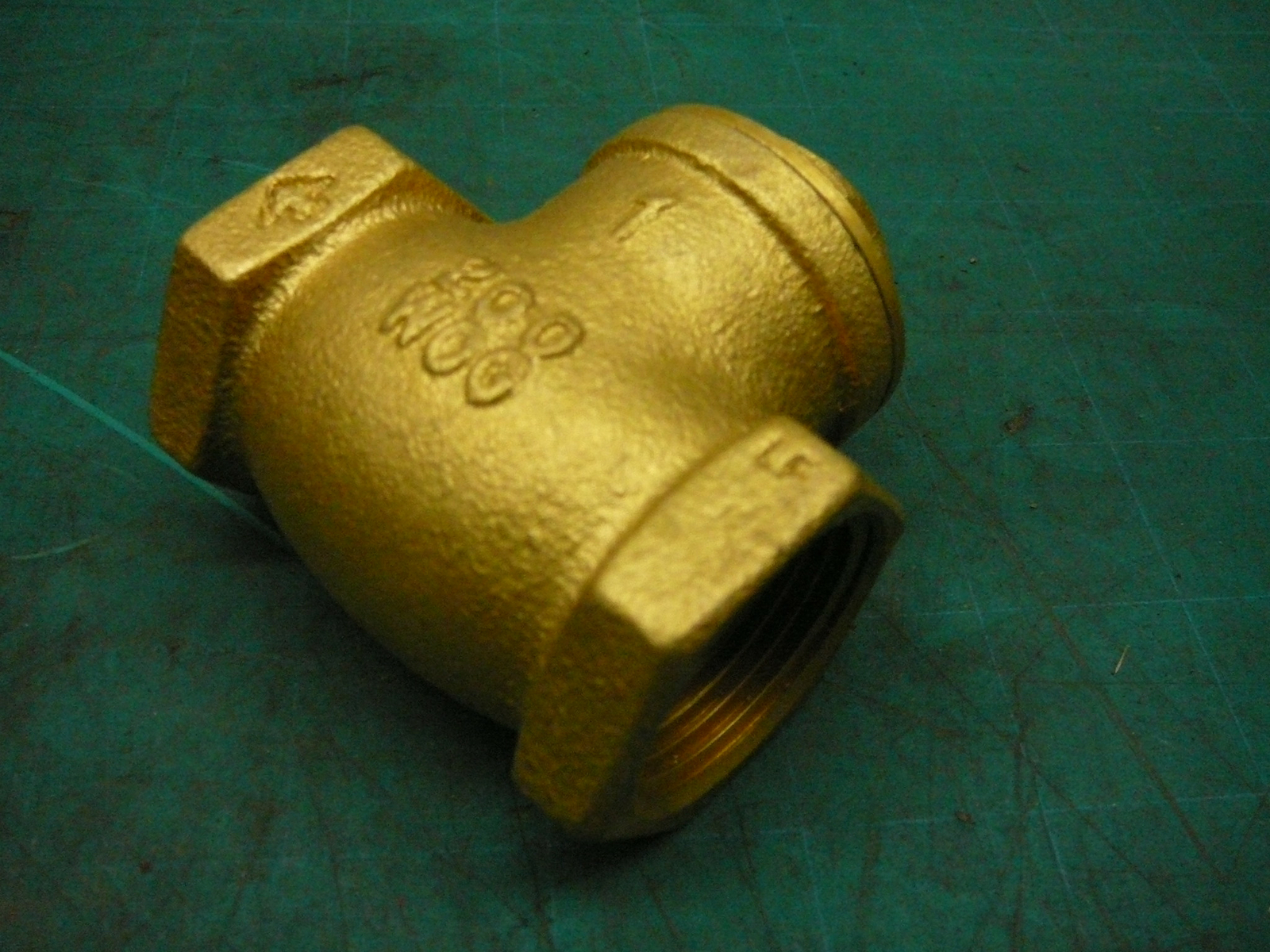 LOT OF 5 PROFLO BRASS LOW LEAD 125# SWING CHECK VALVE 1″ THREADED PFX31G