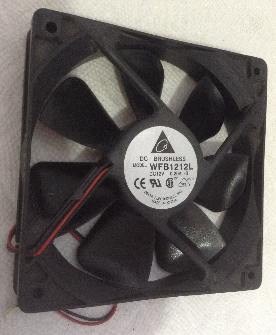 Delta Electronics WFB1212L Fan 12 VDC 0.2 A