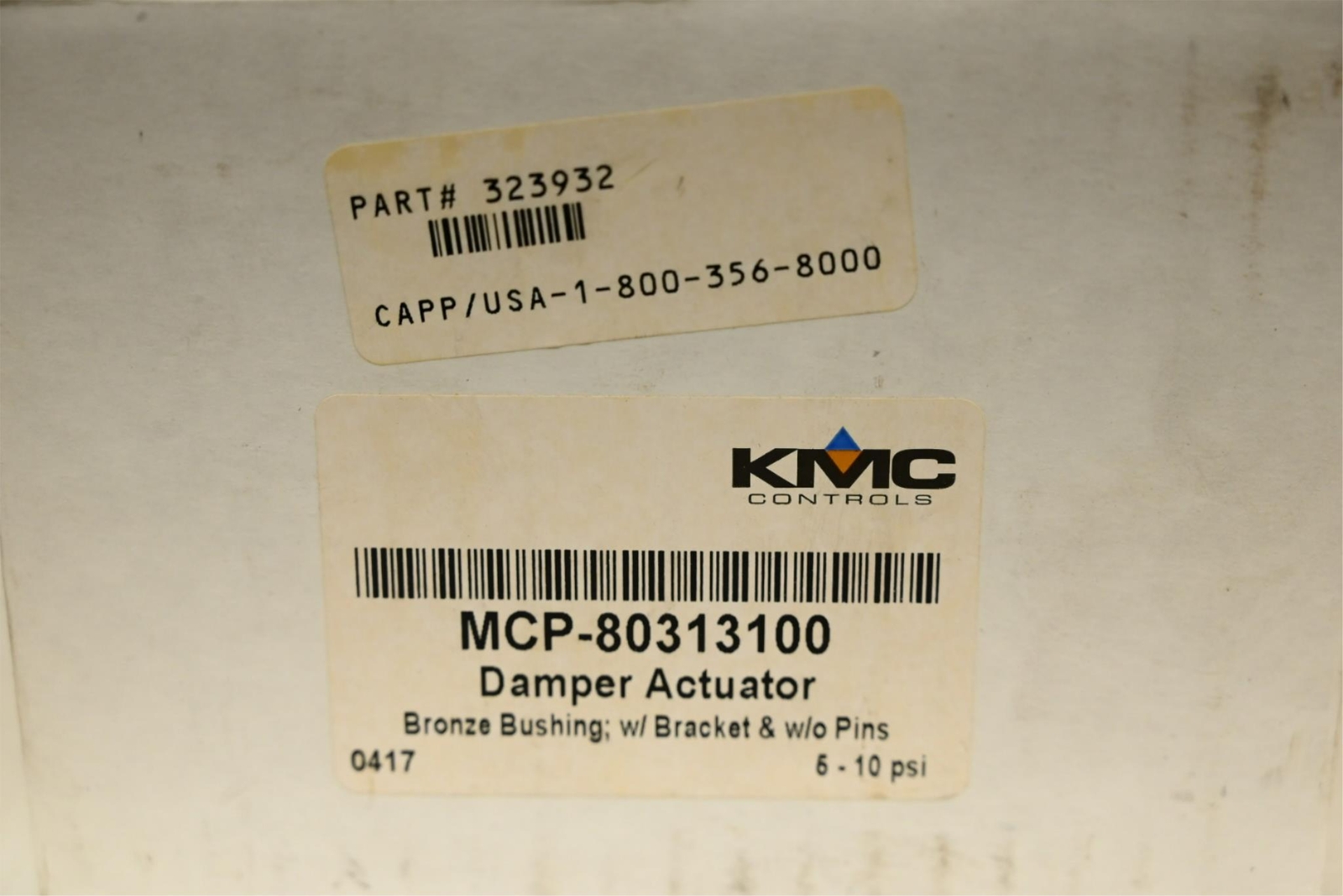 KMC Controls MCP-80313100 Damper Actuator Bronze Bushing Metal, 1-11/16″