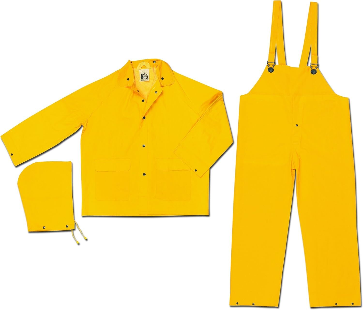 Mcr Safety 2303l Classic Industry Standard Pvc/polyester 3-piece Suit Detachable